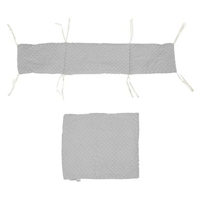 2pc Dimple Crib/Cradle Quilt & Bumper Bedding Set