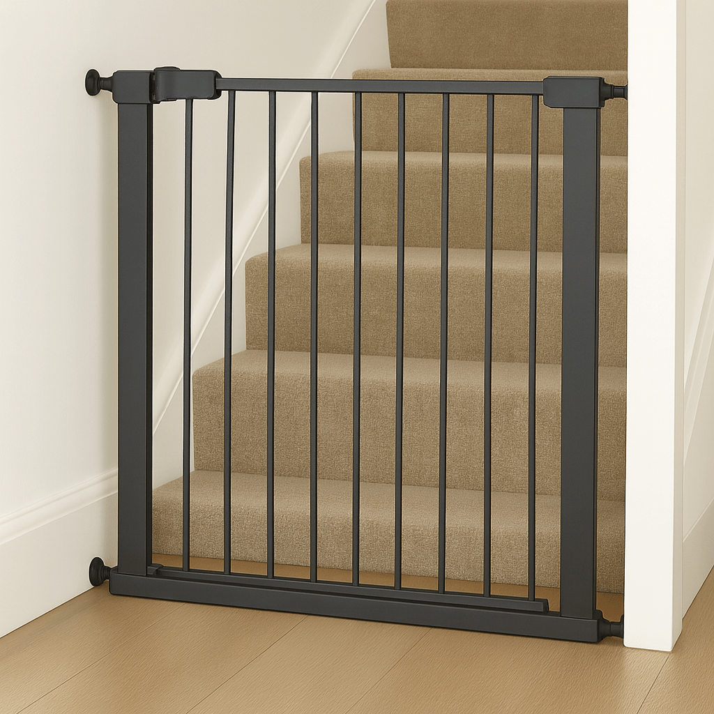 FYLO Baby Safety Stair Gate Pressure Fit 75-114cm Extra Wide - Grey