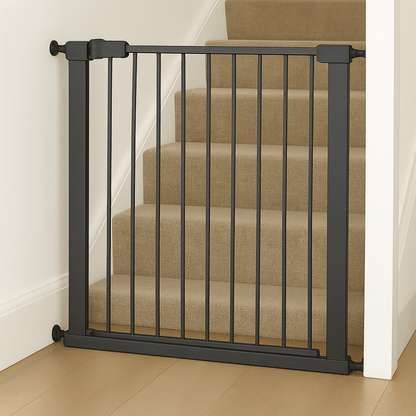 FYLO Baby Safety Stair Gate Pressure Fit 75-114cm Extra Wide - Grey