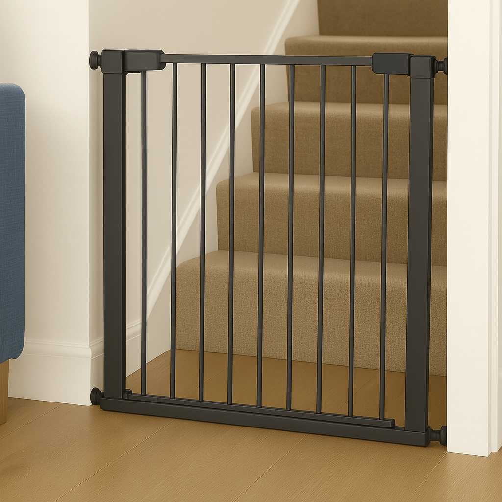 FYLO Baby Safety Stair Gate Pressure Fit 75-114cm Extra Wide - Grey
