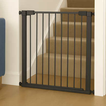 FYLO Baby Safety Stair Gate Pressure Fit 75-114cm Extra Wide - Grey