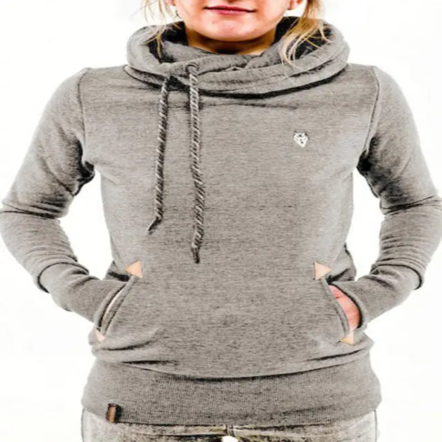 Fashion Women Hoodies & Sweatshirts with Collar L244