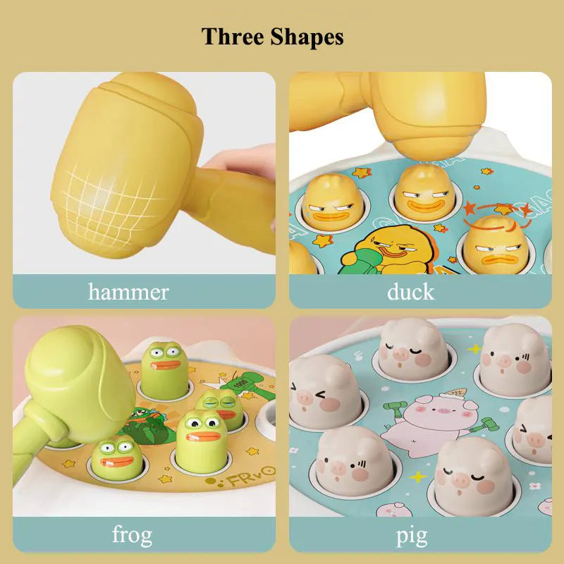 Educational Duck, Frog & Pig Hammer Toy