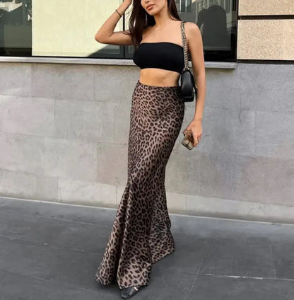 Chic Leopard Mermaid Dress