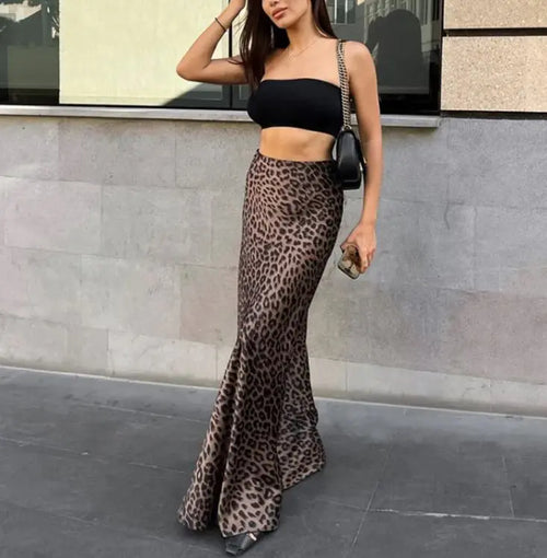 Chic Leopard Mermaid Dress