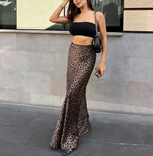 Chic Leopard Mermaid Dress