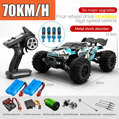High-Speed 4WD RC Drift Truck with LED Lights