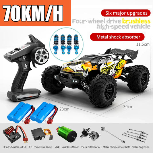 High-Speed 4WD RC Drift Truck with LED Lights