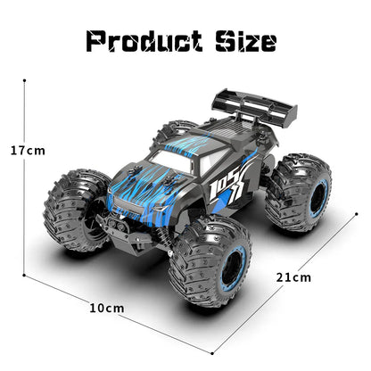 High-Speed Off-Road Remote Control Monster Truck with LED Lights