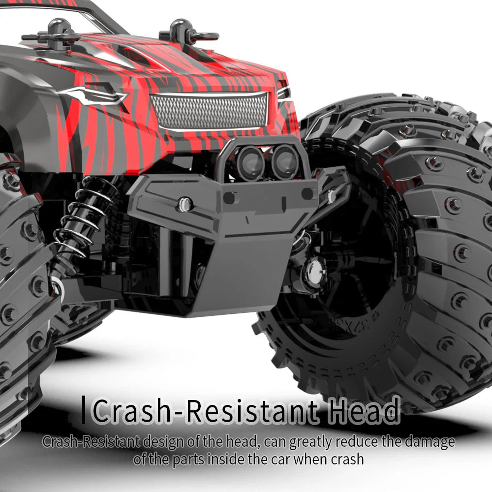 High-Speed Off-Road Remote Control Monster Truck with LED Lights