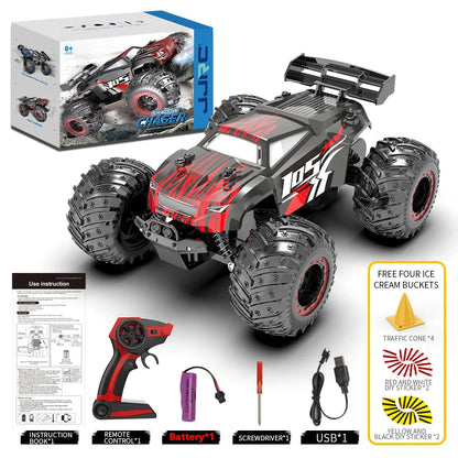 High-Speed Off-Road Remote Control Monster Truck with LED Lights