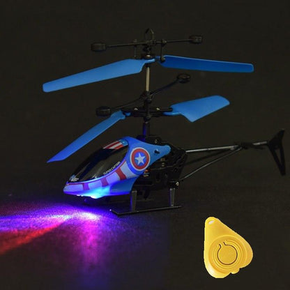 LED Flying Induction Plane - Fun & Interactive Toy for Kids!