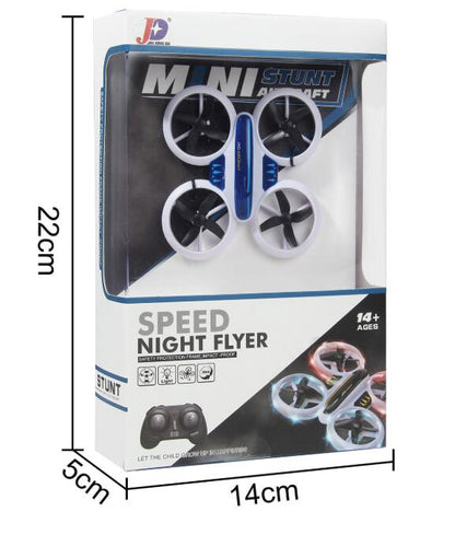 RC Drone Car Quadcopter with Altitude Hold and LED Lights - Remote Control UFO Hand Control Helicopter