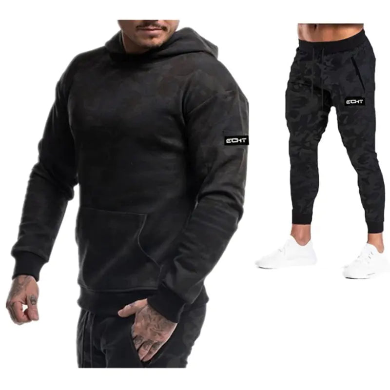 Men's Sportswear Set - Hoodies & Bottoms