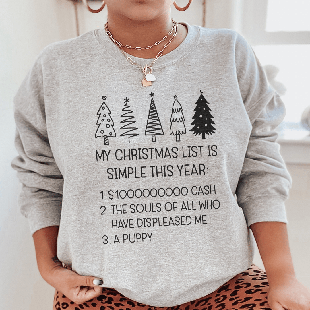 My Christmas List Is Simple This Year
