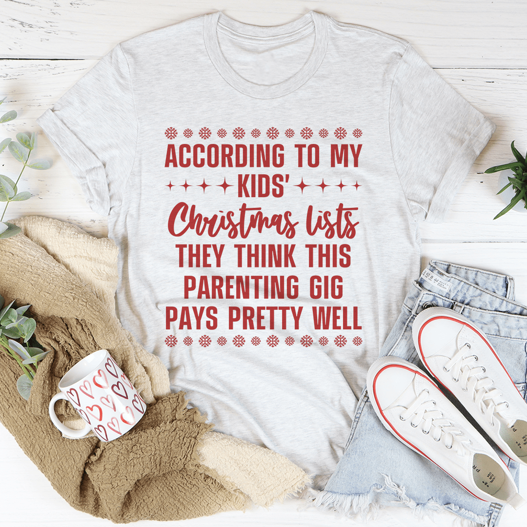 My Kids' Christmas Lists Tee