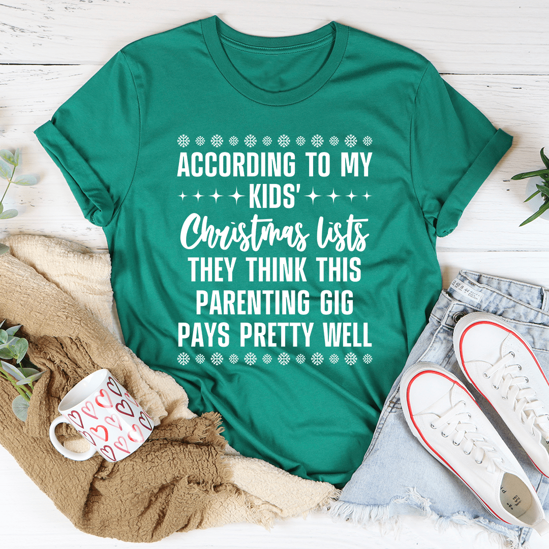 My Kids' Christmas Lists Tee