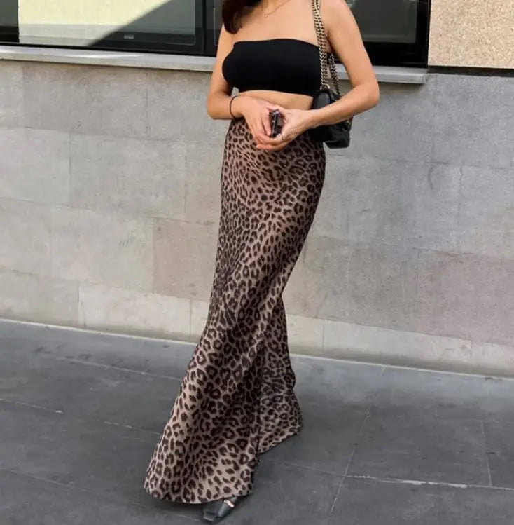 Chic Leopard Mermaid Dress